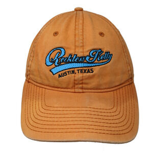 Reckless Kelly Austin, Texas Slideback Baseball Cap Orange OS Outhouse Designs
